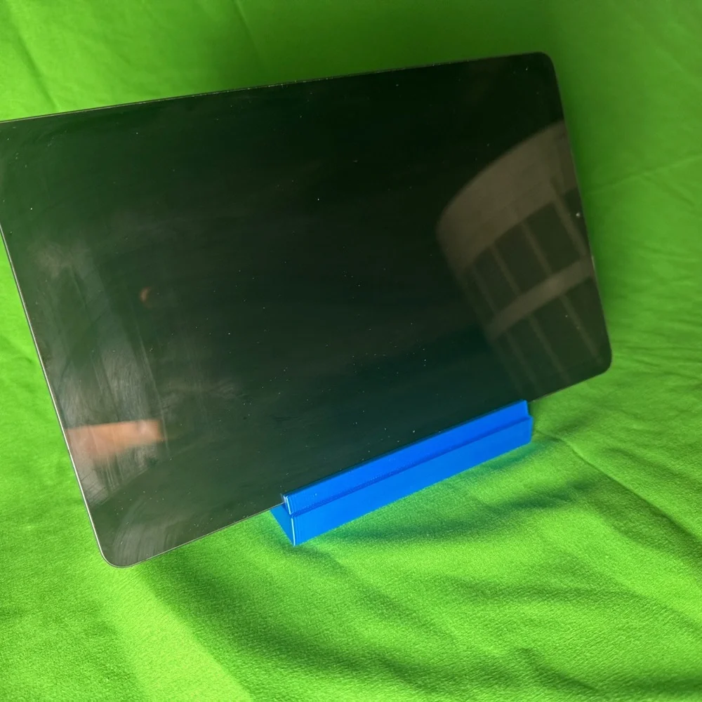 Phone, and tablet stand Mystical blue or lime green heavy duty 3-D printed by me